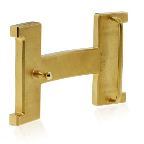 hermes brushed gold buckle|authentic hermes belt buckle.